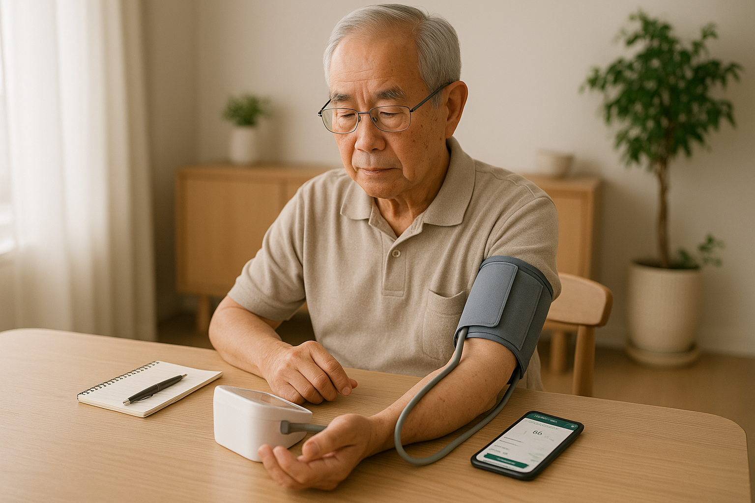 Dashboard Showing Blood Pressure Trends