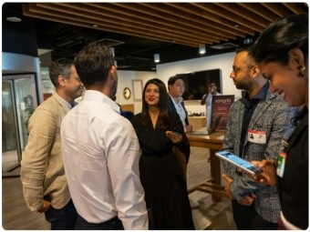 Healthcare professionals networking at Singapore Health Summit